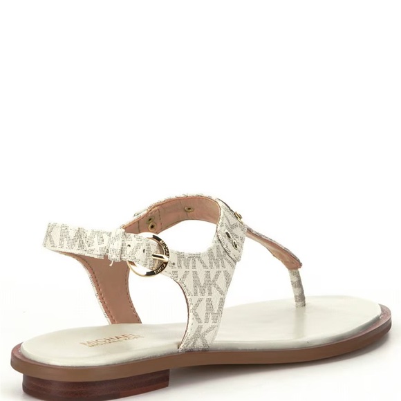 MICHAEL Michael Kors MK Plate Logo Thong Sandals - Picture 2 of 9